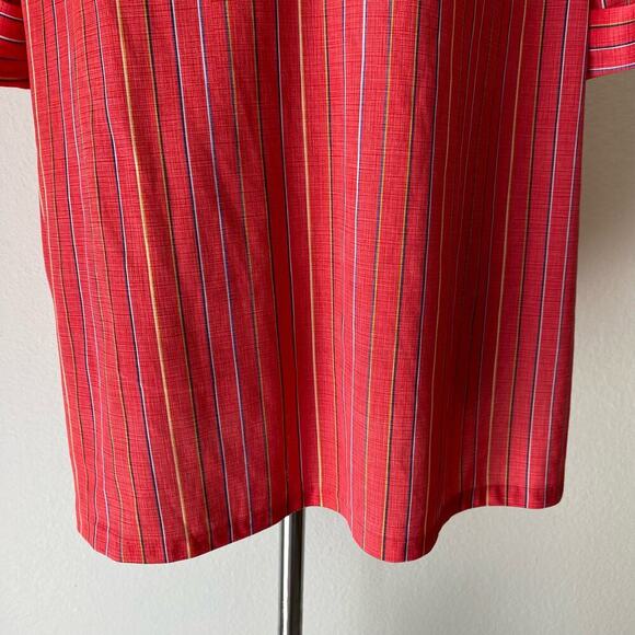 Tiger Lily‎ sz L VINTAGE stripped 70s polyester blouse - Picture 5 of 9